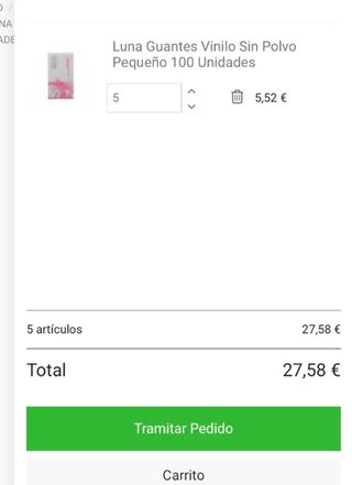 Guantes de Vinilo Luna XS (100 uds)