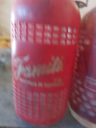 2 sifones de soda vintage rojos