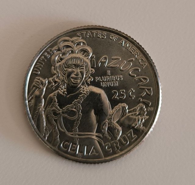 Moneda Coleccionable Celia Cruz 25¢