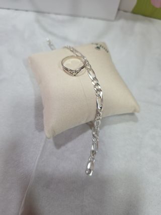 Pulsera y sortija plata de ley n. sortija 14 