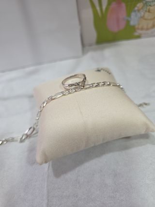 Pulsera y sortija plata de ley n. sortija 14 