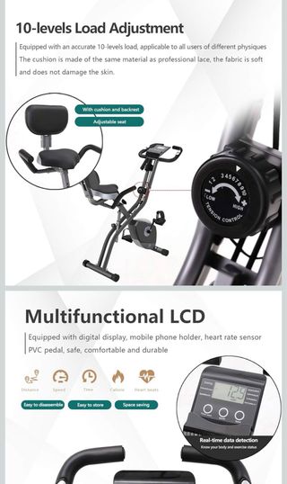 Bicicleta Estática 10 Niveles Resistencia