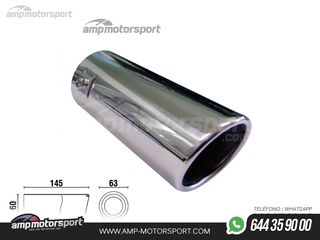 COLA DE ESCAPE REDONDA 63MM