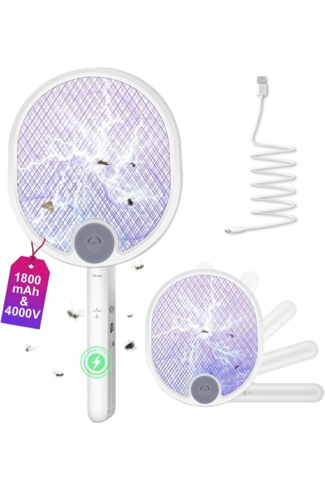Raqueta Eléctrica Mata Mosquitos 4000V