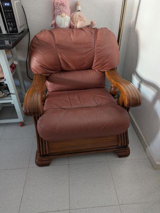 2 Sillones de Piel Marrones