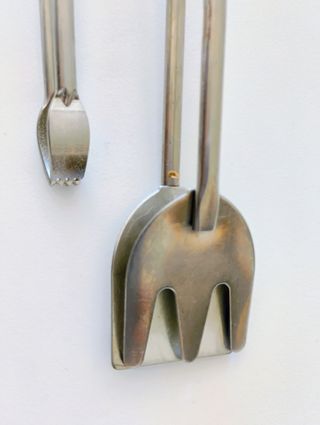 2 pinzas / tenacillas de cocina / barbacoa