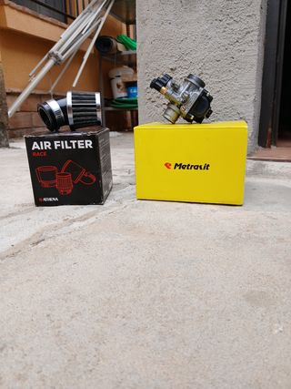 Carburador 21 Metrakit y Filtro Athena
