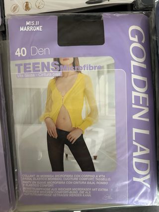 Panty Golden Lady Marrón 40 Den. Talla M-II.
