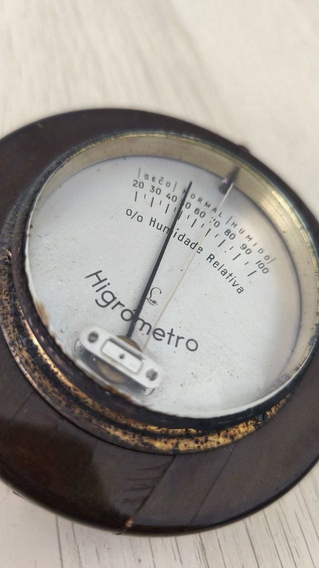 Higrômetro Vintage Decorativo Medidor de Humidade