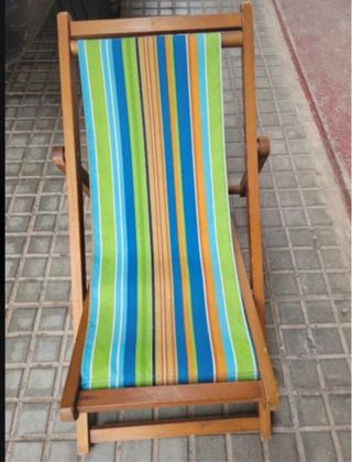 Hamaca infantil a rayas