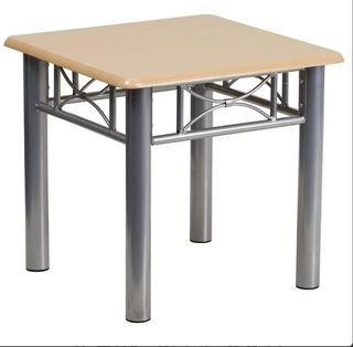 Mesa auxiliar madera y metal