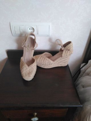 Zapatos de cuña de esparto