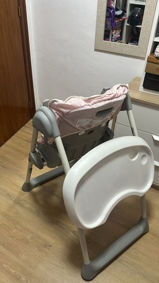 Trona de bebé rosa