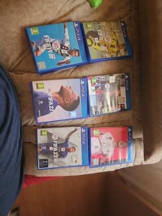 Lote de juegos FIFA PS4: 17, 19, 20, 21, 22, 23