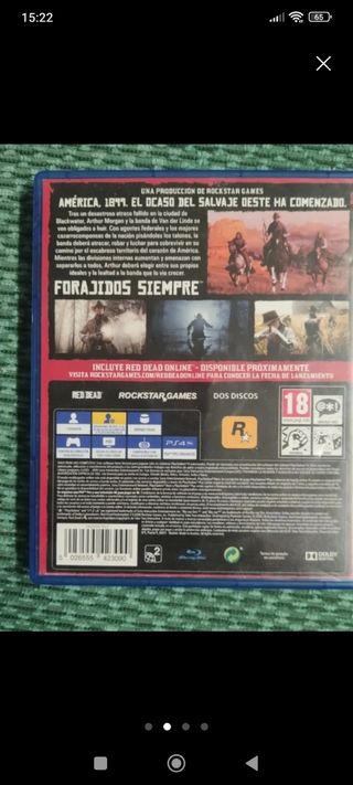 WRC Generations y red Dead redemption II de PS4
