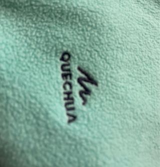 Forro polar verde azulado