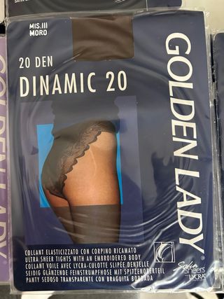 Pantys Golden Lady Dinamic 20 Marrón. Talla M-III.