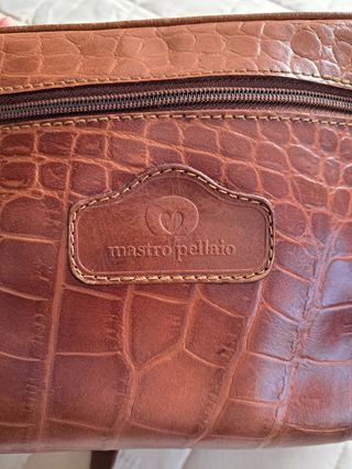Borsa tracolla Mastro Pelletteria pelle marrone