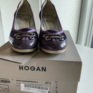 Décolleté Hogan Tela e Vernice Viola Tg 37.5