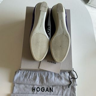 Décolleté Hogan Tela e Vernice Viola Tg 37.5