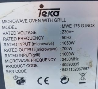 Microondas Teka pequeño