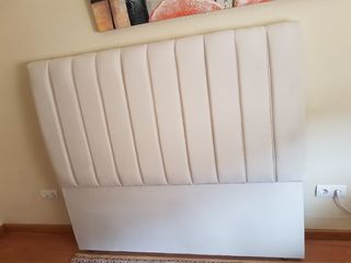 Cabecero tapizado beige