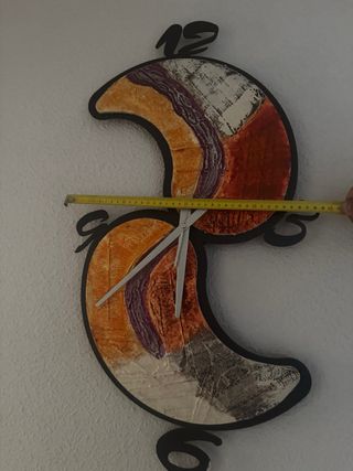 Reloj de pared decorativo multicolor