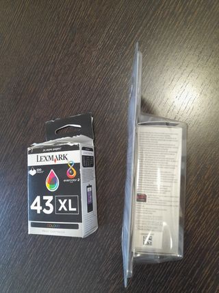 Pack 2 xTinta negra Lexmark 43 XL