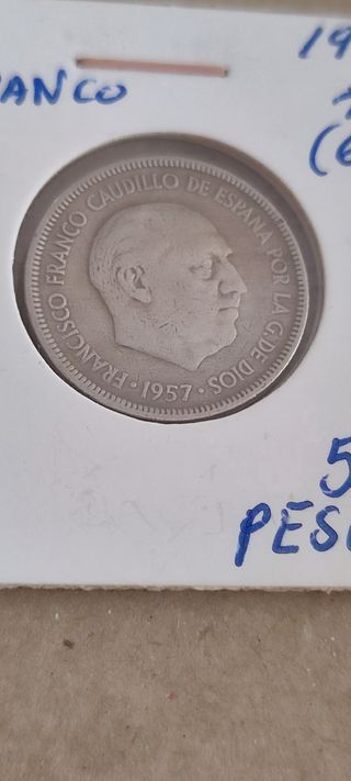 Moneda 5 Pesetas 1957*(61) Franco