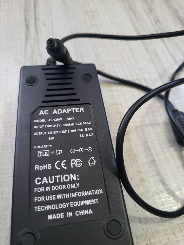 Adaptador CA JT-120W 24V 5A
