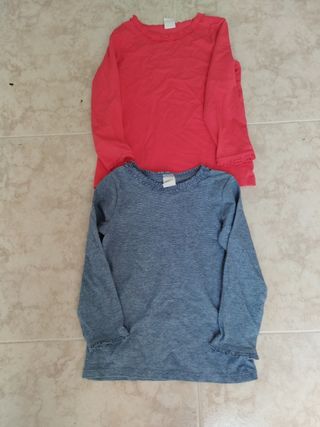 2 Camisetas Niña Talla 3 Años