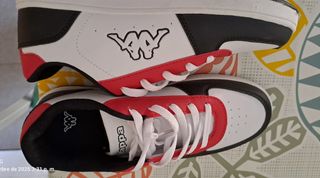 Deportivas Kappa niño rojas y blancas