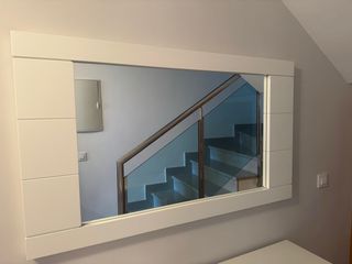 Specchio d'ingresso bianco
