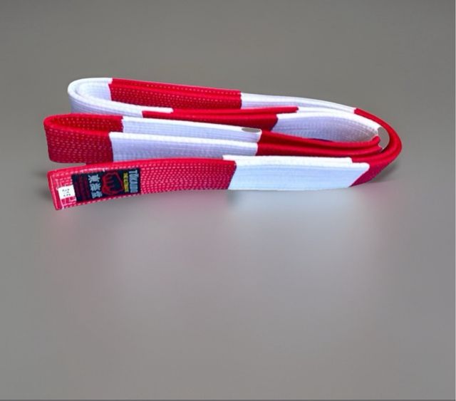 Cinturón Karate Tokaido Rojo/Blanco 315x4.5cm