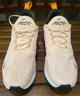 Zapatillas Nike Air 270 Rosa y Amarillo