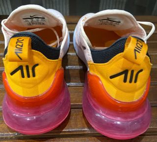 Zapatillas Nike Air 270 Rosa y Amarillo