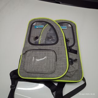 Transportín Pecute para Perro Gris Transparente