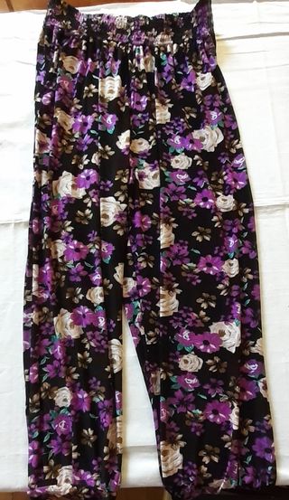 Lote 2 pantalones florales mujer