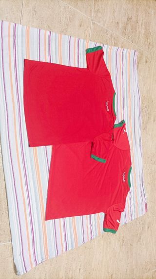 Dos camisetas Puma Marruecos sin dorsal