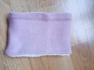 Cuello rosa con interior de peluche