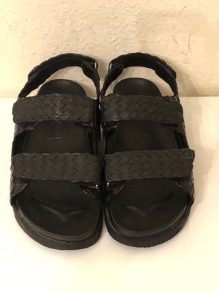 PONS QUINTANA - Sandalias trenzado negras 40