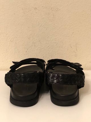 PONS QUINTANA - Sandalias trenzado negras 40