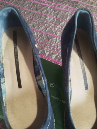 Zapatos Drastik ante azul Talla 38