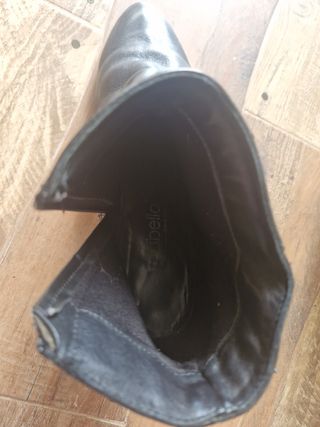 Botines de piel negros talla 39