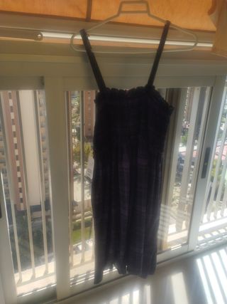Vestido H&M morado/negro
