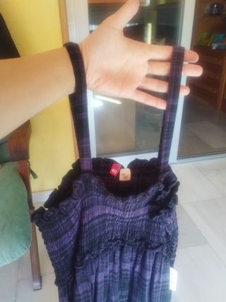 Vestido H&M morado/negro