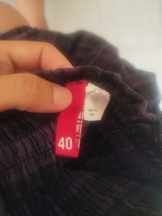 Vestido H&M morado/negro