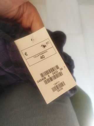 Vestido H&M morado/negro