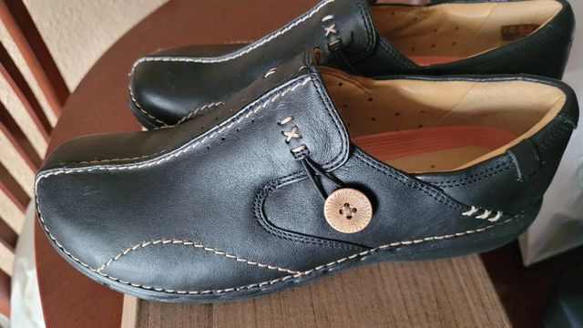 Zapatos Clarks Mujer Negros