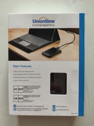 Disco Duro Externo Unionsine DataPocket 1TB